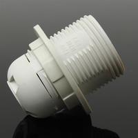 Support de lampe en plastique E27 noir et blanc avec anneau de fixation, vente en gros
