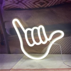Hand Shape Letreros Neon LED indoor hanging ambient light shop <b>sign</b> wall decoration light entrance indicator light luminous <b>sign</b> - Product Image 6