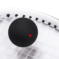 Balle de squash d'entraînement professionnelle un point rouge noir 39mm diamètre 90cm haut rebond