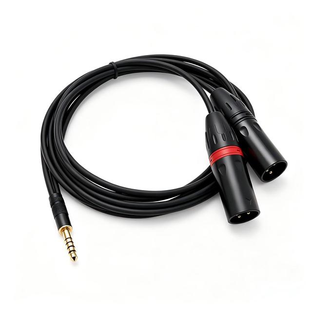 DC4.4 5-Pole To Double 3Pin Xlr Balance Cable/PVC Jacket Xlr 3Pin Mixer Cable