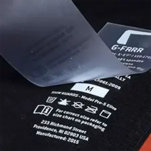 High Quality Custom Tagless Heat Transfer Clothing Labels Heat Transfer on Neck Wash Care Labels