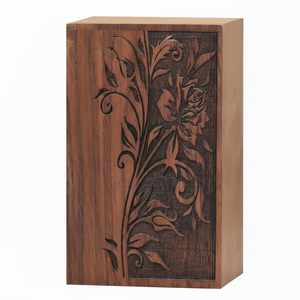 Urnes de crémation pour adultes faites à la main de style américain urnes funéraires modernes en bois pour cendres de chat et de chien à bas prix - Product Image 1