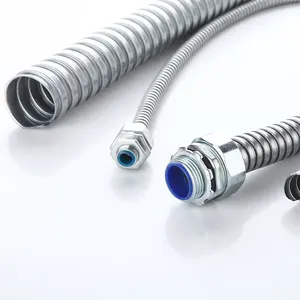 GI Stainless Steel Waterproof Corrugated Tube Flexible Pipe Electrical Galvanized Liquid Tight Conduit