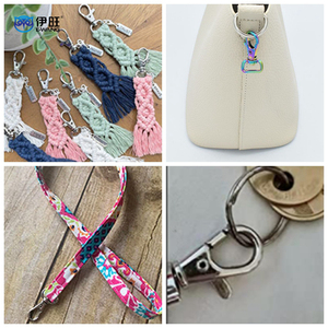 EWANG Wholesale Dog Buckle Key Ring Zinc Alloy Rotary Swivel Lobster Clasps Metal Snap Hooks for Bag Accessories - Product Image 6