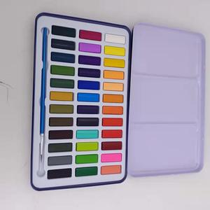 Juego de pintura de acuarela, 36/48 colores Premium en caja de regalo con pincel, perfecto para los amantes de la pintura para dibujar e ilustrar. - Product Image 4