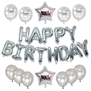 Set Decorazioni per Feste di Compleanno Palloncini Decorativi con Lettere 'Happy Birthday' in Foil <span class=keywords><strong>Oro</strong></span> Rosa, Blu, <span class=keywords><strong>Oro</strong></span>, Rosa e Argento da 16 Pollici - Product Image 4