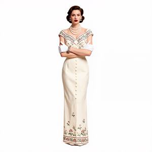 नए आगमन थोक सेक्सी-लाइन कपड़े महिला महिला सुरुचिपूर्ण महिला पार्टी शाम दुल्हन पोशाक - Product Image 3