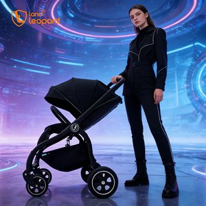 <span class=keywords><strong>Poussette</strong></span> Bébé 3 en 1 Robuste avec Paysage Élevé et Pare-Soleil pour Système de Voyage - Product Image 1