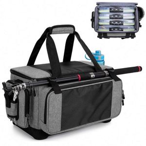 Free Sample Waterproof Good Quality Durable Fishing Bait Shoulder Fishing Bag With <b>Tackle</b> <b>Box</b> Bag Storage and Rod Holder - Product Image 1