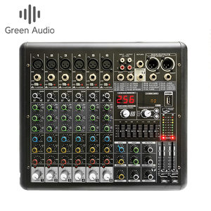 GAX-MR6 Pro 6 canaux audio sound power mixer <span class=keywords><strong>console</strong></span> de <span class=keywords><strong>mixage</strong></span> avec usb audio <span class=keywords><strong>console</strong></span> de <span class=keywords><strong>mixage</strong></span> audio mélangeur 256 DSP numérique effets - Product Image 1