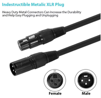 Connecteur RZ XLR 3 broches Dmx512 câble de Signal d'éclairage de scène d'extension pour lumière principale mobile LED Par