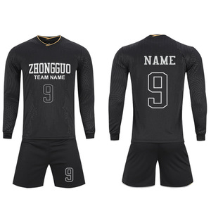 ชุดฟุตบอลแขนยาวแบบกำหนดเองสำหรับผู้ใหญ่ เสื้อเจอร์ซีย์ระบายอากาศ แห้งเร็ว ชุดฝึกซ้อมแบบพิมพ์ลาย - Product Image 4
