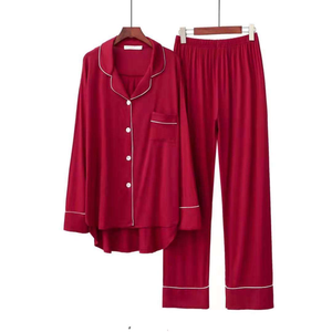 Set <span class=keywords><strong>Pigiama</strong></span> da <span class=keywords><strong>Uomo</strong></span> 100% Seta, Maniche Corte, 2 Pezzi, Lussuoso Abbigliamento da Notte in Seta <span class=keywords><strong>con</strong></span> <span class=keywords><strong>Bottoni</strong></span> - Product Image 2