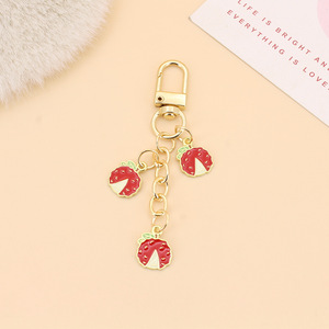 Nuevo Llavero de Frutas Estilo Coreano Inspirado en Instagram, Bonito Colgante de Cereza y Fresa para Bolsos, Accesorio para <span class=keywords><strong>Airpods</strong></span> con Diseño de Corazón de Niña, Ideal para Comercio Transfronterizo - Product Image 6