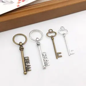 New Style Cheap Custom High quality old fashion antique metal key for decorative
