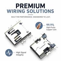 Se utiliza para cargador de teléfono móvil Android, Conector de enchufe Micro USB para teléfono móvil, Conector de clavija de carga tipo B 2,0,