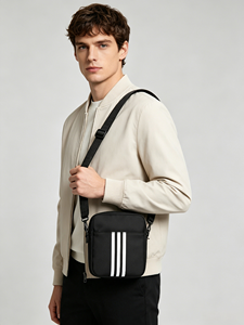 Large Stock Multi Layer Pocket Oxford Men Crossbody <b>Bag</b> Simple Portable Shoulder <b>Bag</b> For Daily <b>Work</b> Walking Outdoor Activities - Product Image 2
