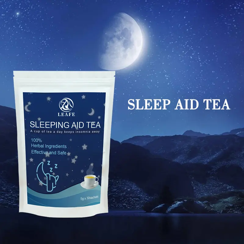 Natürliche Kräuter schönheit Schlafmittel Tee Entspannen Sie Schlaf Tee für Stress und Angst Linderung Nacht tee