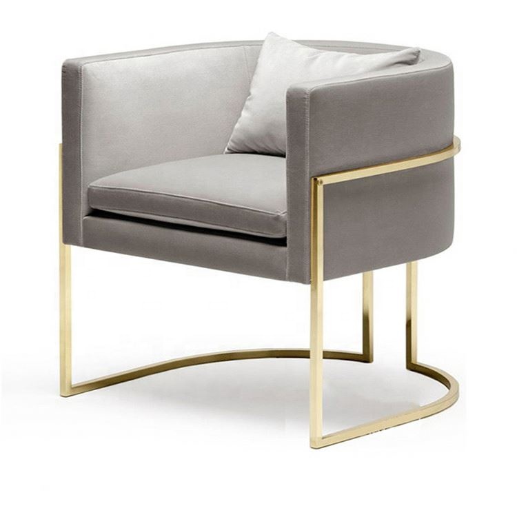 Роскошные современные дизайнерские хромированные обеденные стулья, наборы диванов, столы и стулья для ресторана, домашний диван для гостиной, одноместный диван