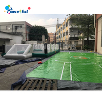 Terrain de football gonflable portable personnalisé OEM, terrain de football gonflable grand jeu de sport, terrain de football de plage gonflable