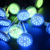 Module LED Pixel RVB intelligent et coloré pour l'amusement, étanche IP66, programmable, DC24V, points lumineux adressables, plastique 60mm