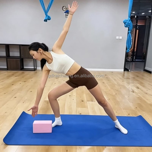 Blocco Yoga in Schiuma Antiscivolo ad Alta Densità, Mattoncino Professionale per Donne <span class=keywords><strong>e</strong></span> Bambini, <span class=keywords><strong>Danza</strong></span>, Stretching <span class=keywords><strong>e</strong></span> Allenamento Fitness - Product Image 2