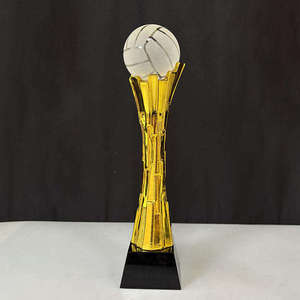 Trofeo <span class=keywords><strong>de</strong></span> Resina y Cristal Personalizado <span class=keywords><strong>de</strong></span> Fábrica, Nuevo, Copa Mundial, Campeón, Dorado, con Grabado Personalizable - Product Image 5