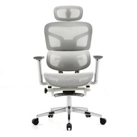 Chaise de bureau ergonomique en maille rotative avec appui-tête, conçue pour améliorer le confort de bureau et l'efficacité du travail