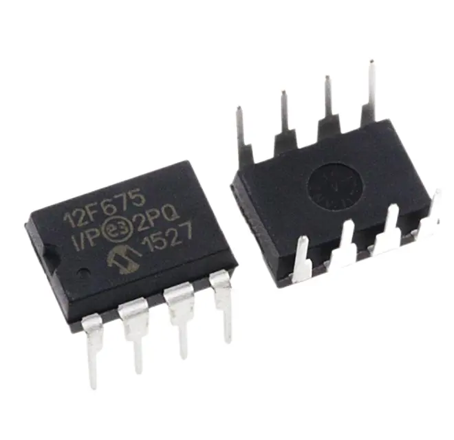 PIC12F675-I/p vi điều khiển mới và độc đáo pic12f675 Microchip IC chip MCU 8bit 1.75kb DIP8 PIC 12f675 PIC12F675-I/P