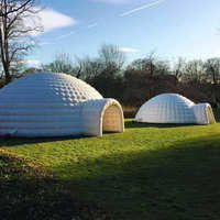 Tente gonflable extérieure de golf, tente gonflable blanche de dôme d'auvent d'airdome pour le mariage