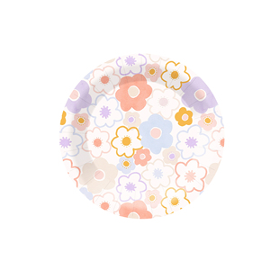 DAMAI Personalización, Nuevo Diseño con Temática Floral, Artículos para Fiestas, Juego de Vajilla Desechable de Papel, Platos y Servilletas - Product Image 5