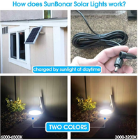Lámpara Solar de Granero de 4 Cabezas y 56 LED con Sistema de Batería Interno, Lámpara Solar para Cobertizo con Control Remoto, Lámpara Solar de Techo para Interiores, para Hogar y Jardín