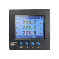 Medidor de Energía Industrial de Alta Precisión Clase 0.5, 5A, Monofásico/Trifásico, Sistema Inteligente de Monitoreo de Energía con Pantalla TFT a Color