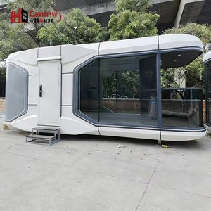 Casa <span class=keywords><strong>C</strong></span>ápsula Prefabricada de Acero Ecológica y Económica de Cammi House, Casa Móvil Pequeña para Parques y Glamping/Vacaciones en Villas - Product Image 1