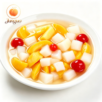 Koktail Buah Campur Kaleng Persik Kuning Nanas Pir Jeruk Mandarin dalam Sirup Ringan 850g Bahan Dessert Katering