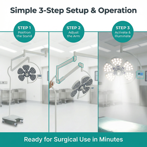 Lámpara Quirúrgica LED Innovadora <span class=keywords><strong>de</strong></span> Techo para Cirugía en Hospitales Veterinarios y Centros Médicos <span class=keywords><strong>de</strong></span> Clínicas para <span class=keywords><strong>Mascotas</strong></span> - Product Image 4