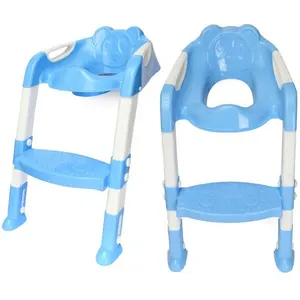 婴儿学步便盆坐便器安全台阶带可调梯子婴儿坐便器折叠便携式坐便器