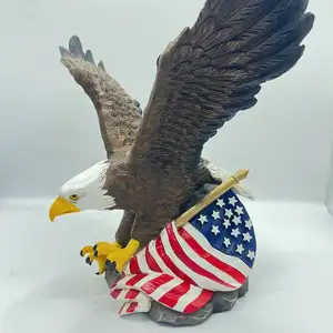 Customized Resin American Flag Eagle Decoration Desktop Decoration