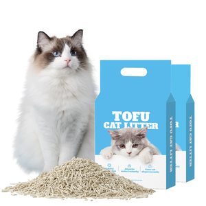Fábrica de China Suministros para mascotas <span class=keywords><strong>Tofu</strong></span> Arena para gatos Arena De <span class=keywords><strong>Tofu</strong></span> Arena sin polvo Agrupación <span class=keywords><strong>Flushable</strong></span> Millet <span class=keywords><strong>Tofu</strong></span> roto Arena para gatos - Product Image 1