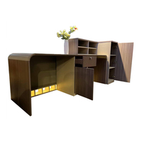 Mobilier de salon moderne pour réceptionniste Bureau de réception Salon de beauté Table de comptoir de réception Bureau de réception