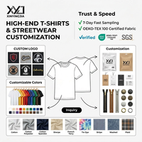 T-shirts personnalisés pour hommes – Mode décontractée 100 % coton anti-boulochage, coupe ample, tissu épais, impression numérique du logo