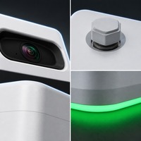 Sensor de Detección de Espacios de Estacionamiento con IA Optimizada, Cámaras Binoculares Duales de 4MP, Cobertura de 6 Bahías con Procesamiento de IA Local