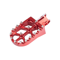 Repose-pieds CNC anodisés pour CRF150F CRF230F, compatibles avec les motos tout-terrain Honda, antidérapants, fabriqués directement par l'usine OEM.
