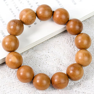 Pulsera de madera de jujube con efecto rayos de trueno, 18mm, cuentas budistas para hombre, color envejecido, joyería de madera con vetas - Product Image 4