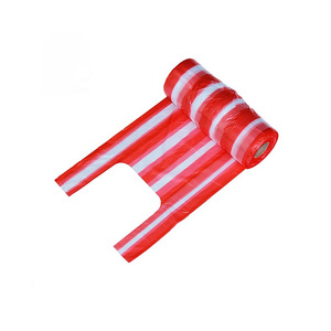 Sacs en plastique personnalisés pour T-shirts, gilets, sacs d'épicerie, sacs de nourriture, sacs en plastique rouge pour produits alimentaires, sacs de courses en plastique en rouleau - Product Image 5