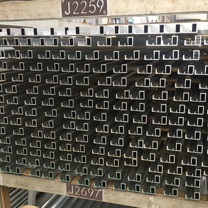 质量好的家具C型厨房衣柜铝制手形手柄黑色手柄 - Product Image 4