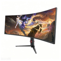 Nouveau Moniteur de Jeu Incurvé HDR IPS 49 Pouces 2026, Faible Lumière Bleue, 5K, Réglable en Hauteur, 144Hz/165Hz, Écran Large, HD Intégré