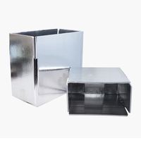 Boîte d'expédition isotherme personnalisée pour aliments surgelés, en aluminium et polystyrène expansé (EPS), pour le transport en chaîne du froid
