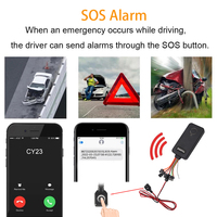 Traceur GPS pour véhicule TrackTok CY21C GSM/GPRS avec appels bidirectionnels, surveillance vocale, alarme SOS, coupure moteur, suivi GPS pour voiture et camion
