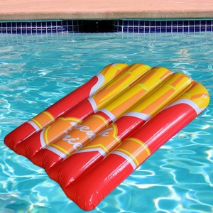 Matelas flottant gonflable personnalisé pour <span class=keywords><strong>piscine</strong></span>, motif frites, idéal pour la publicité – Fabrication OEM - Product Image 2
